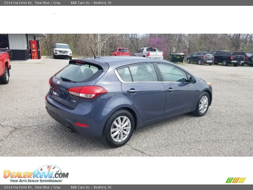 Steel Blue 2014 Kia Forte EX Photo #6