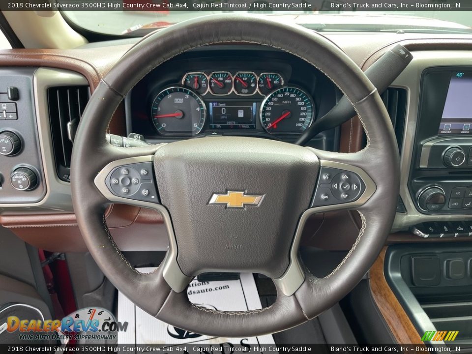 2018 Chevrolet Silverado 3500HD High Country Crew Cab 4x4 Cajun Red Tintcoat / High Country Saddle Photo #9