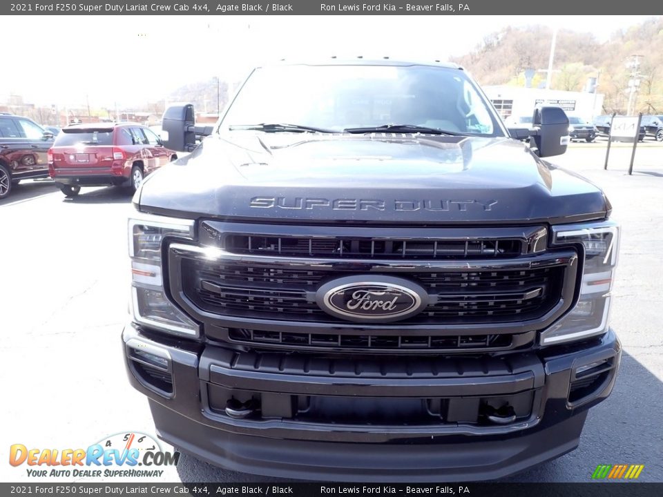 2021 Ford F250 Super Duty Lariat Crew Cab 4x4 Agate Black / Black Photo #3