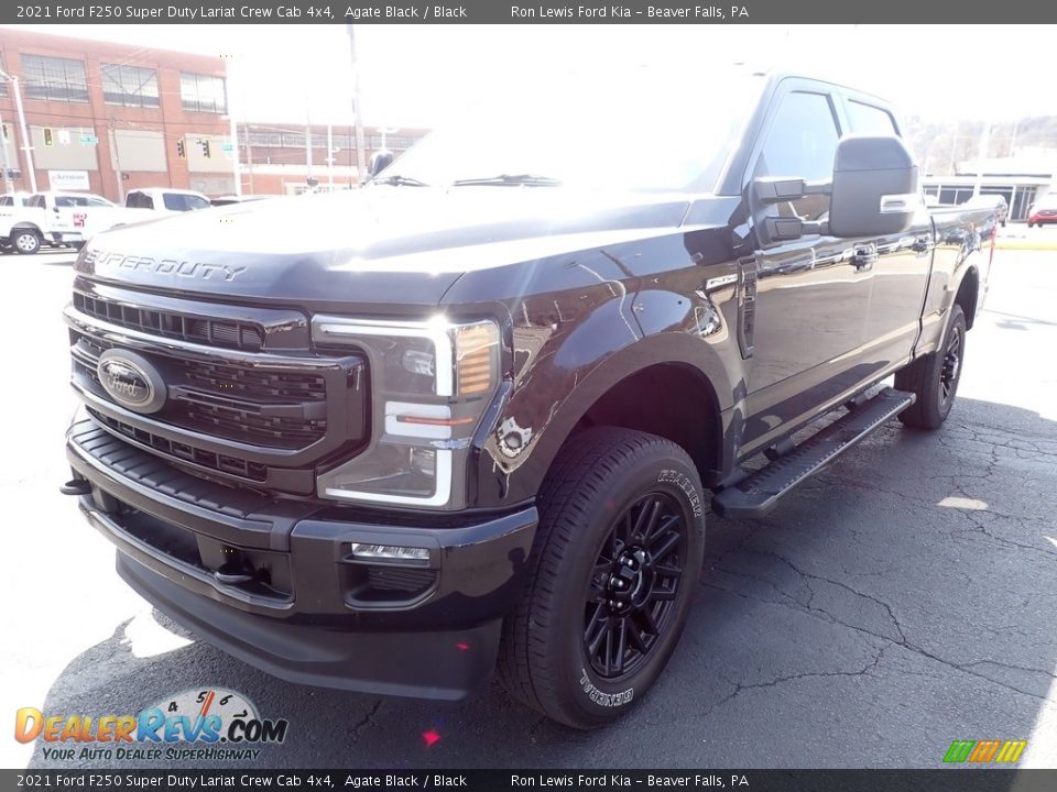 2021 Ford F250 Super Duty Lariat Crew Cab 4x4 Agate Black / Black Photo #4