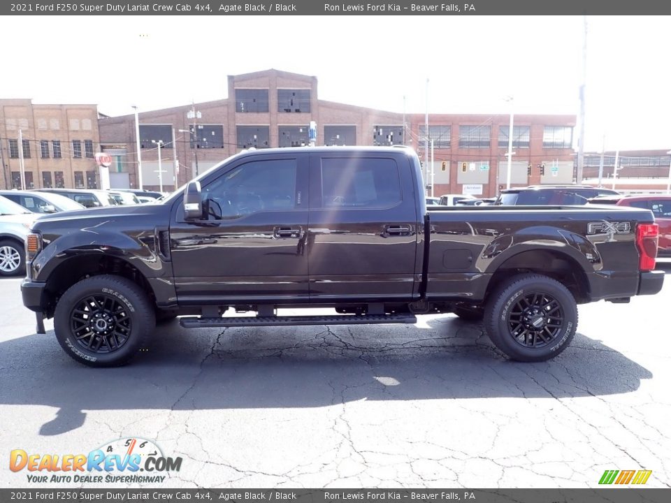 Agate Black 2021 Ford F250 Super Duty Lariat Crew Cab 4x4 Photo #5