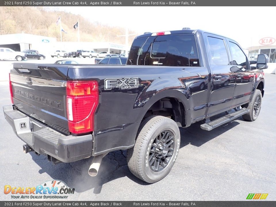 2021 Ford F250 Super Duty Lariat Crew Cab 4x4 Agate Black / Black Photo #8