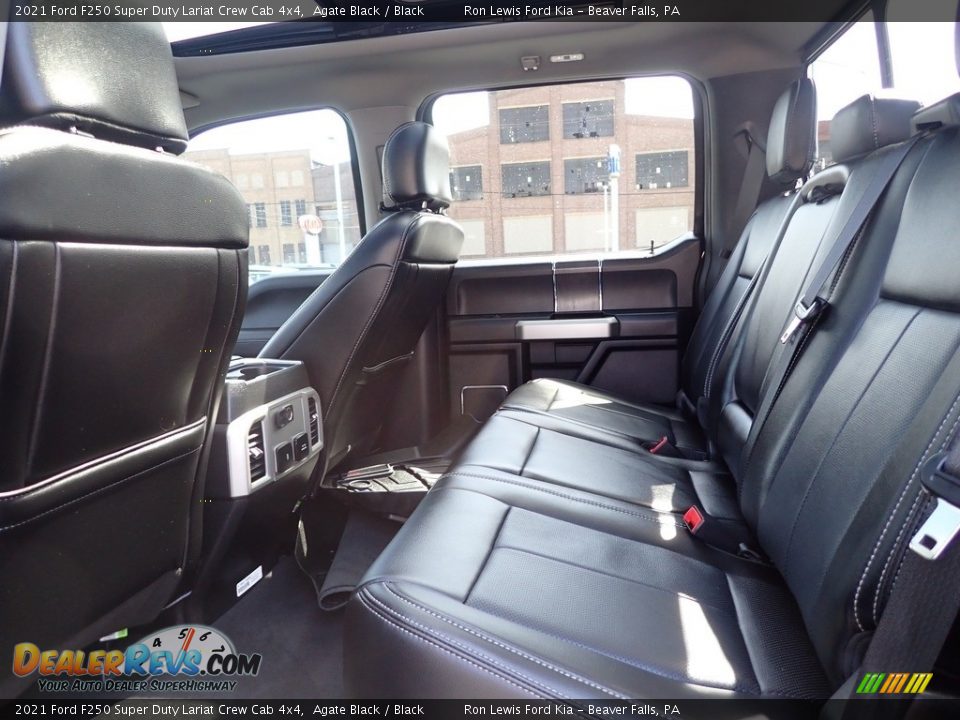Rear Seat of 2021 Ford F250 Super Duty Lariat Crew Cab 4x4 Photo #12