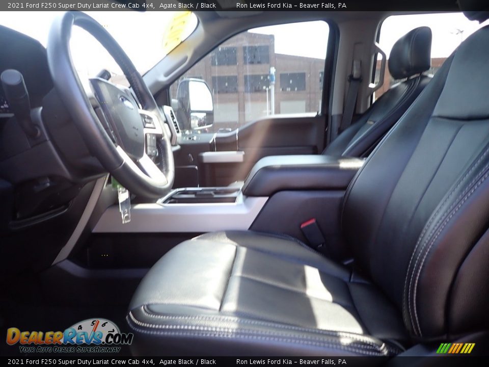 2021 Ford F250 Super Duty Lariat Crew Cab 4x4 Agate Black / Black Photo #14