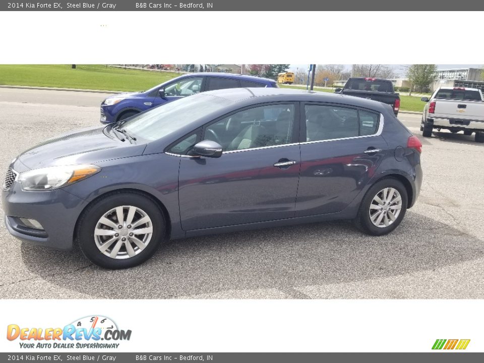 Steel Blue 2014 Kia Forte EX Photo #22