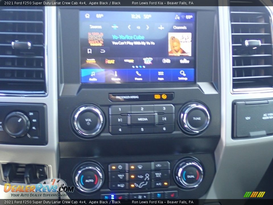 2021 Ford F250 Super Duty Lariat Crew Cab 4x4 Agate Black / Black Photo #16