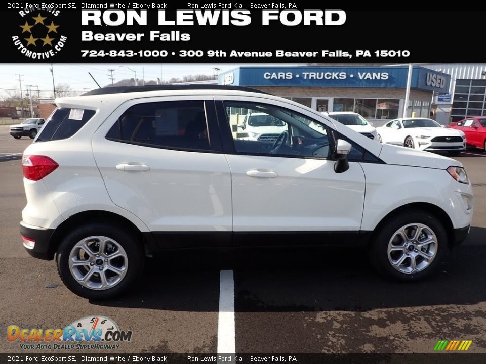 2021 Ford EcoSport SE Diamond White / Ebony Black Photo #1