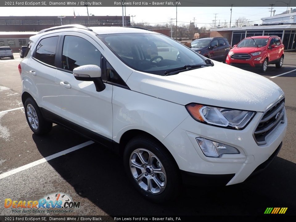 2021 Ford EcoSport SE Diamond White / Ebony Black Photo #2