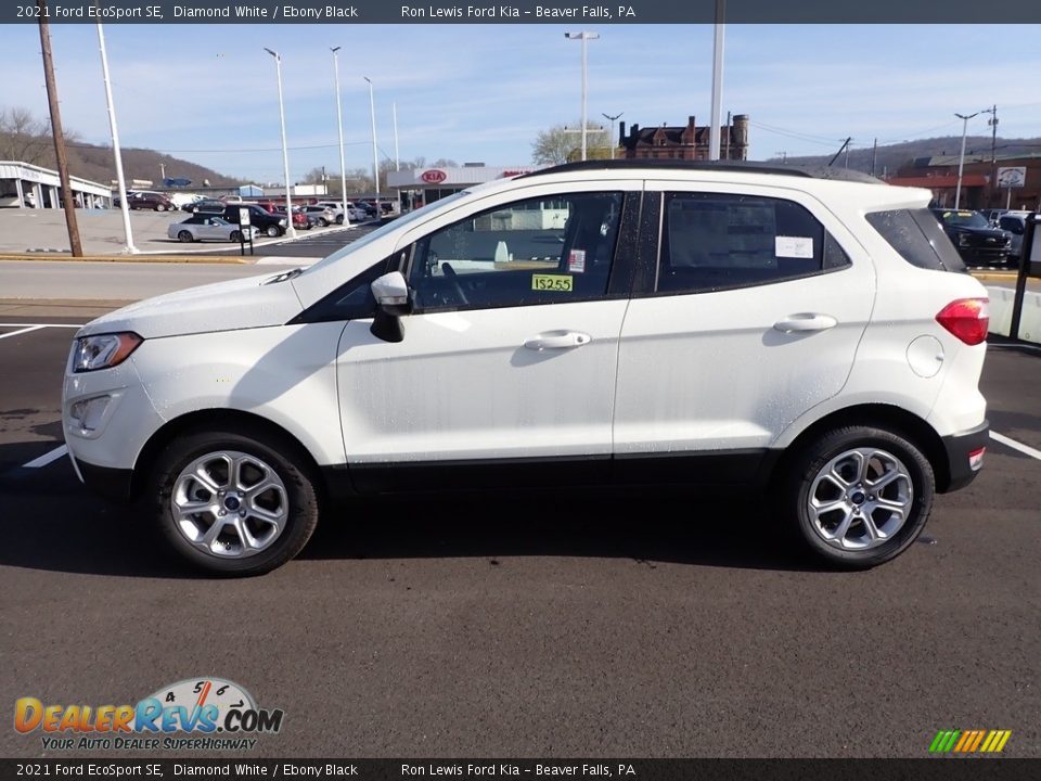 2021 Ford EcoSport SE Diamond White / Ebony Black Photo #5