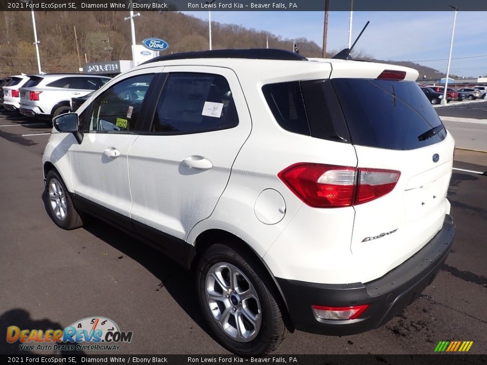 2021 Ford EcoSport SE Diamond White / Ebony Black Photo #6