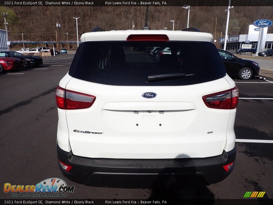 2021 Ford EcoSport SE Diamond White / Ebony Black Photo #7