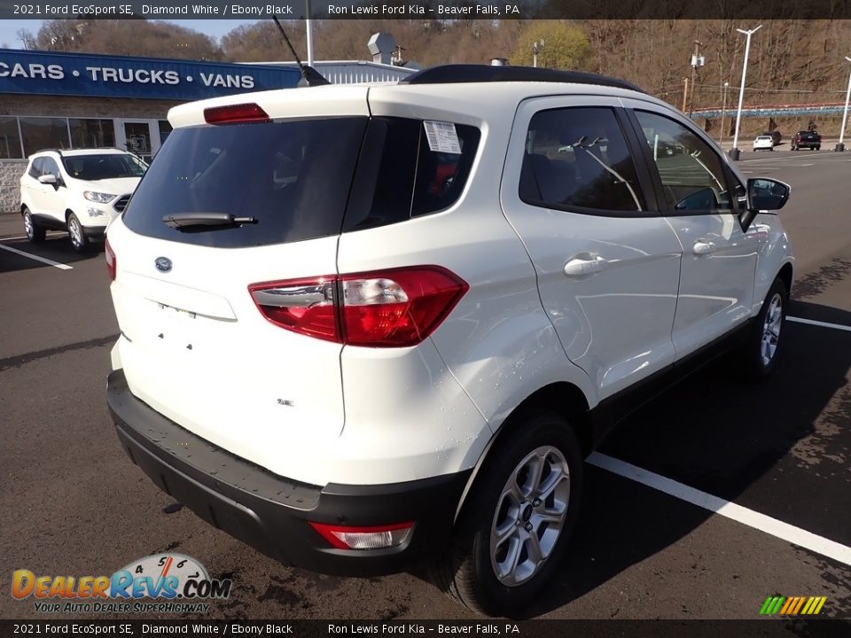 2021 Ford EcoSport SE Diamond White / Ebony Black Photo #8