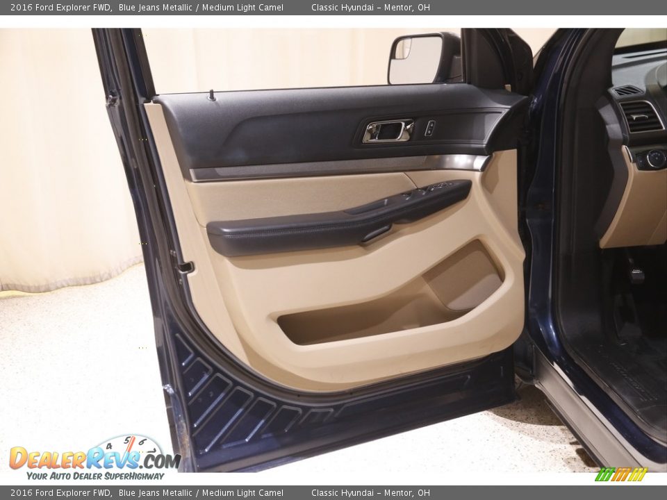 2016 Ford Explorer FWD Blue Jeans Metallic / Medium Light Camel Photo #4