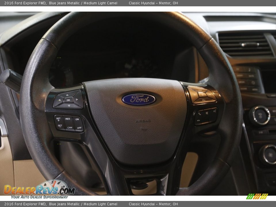 2016 Ford Explorer FWD Blue Jeans Metallic / Medium Light Camel Photo #7