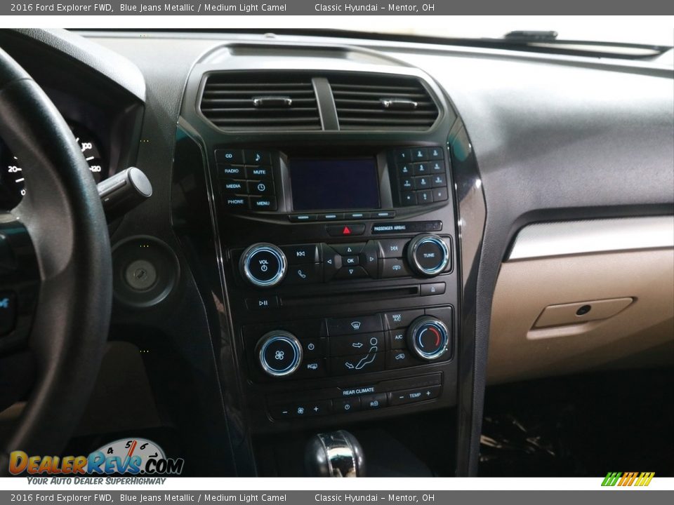 2016 Ford Explorer FWD Blue Jeans Metallic / Medium Light Camel Photo #9