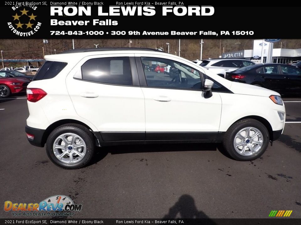 2021 Ford EcoSport SE Diamond White / Ebony Black Photo #1