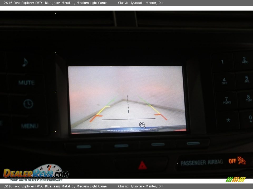 2016 Ford Explorer FWD Blue Jeans Metallic / Medium Light Camel Photo #12