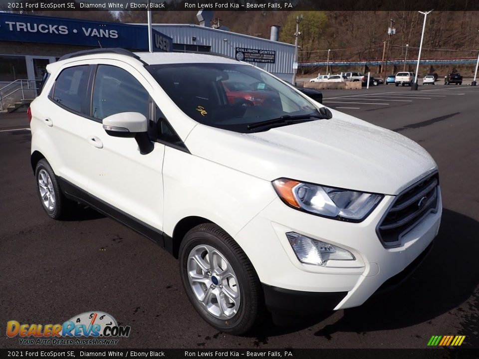 2021 Ford EcoSport SE Diamond White / Ebony Black Photo #2