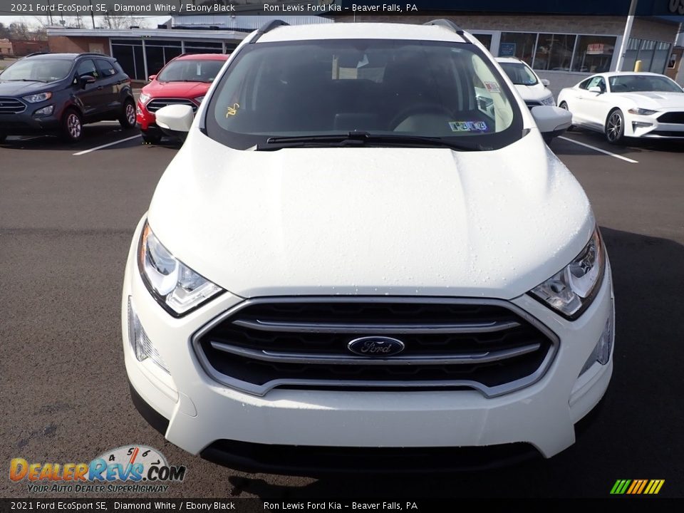 2021 Ford EcoSport SE Diamond White / Ebony Black Photo #3