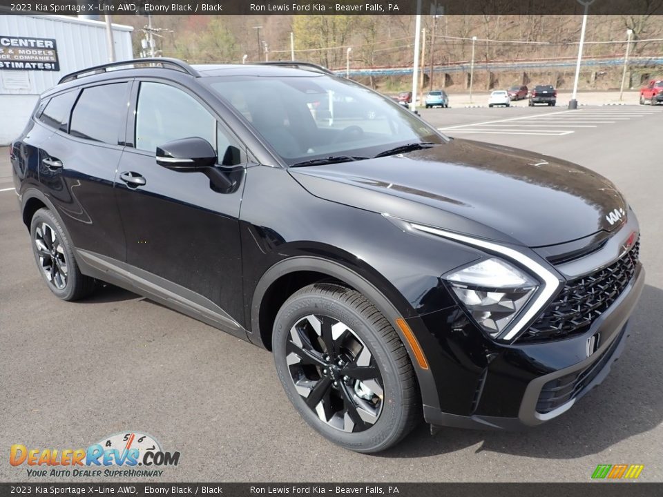 2023 Kia Sportage X-Line AWD Ebony Black / Black Photo #2