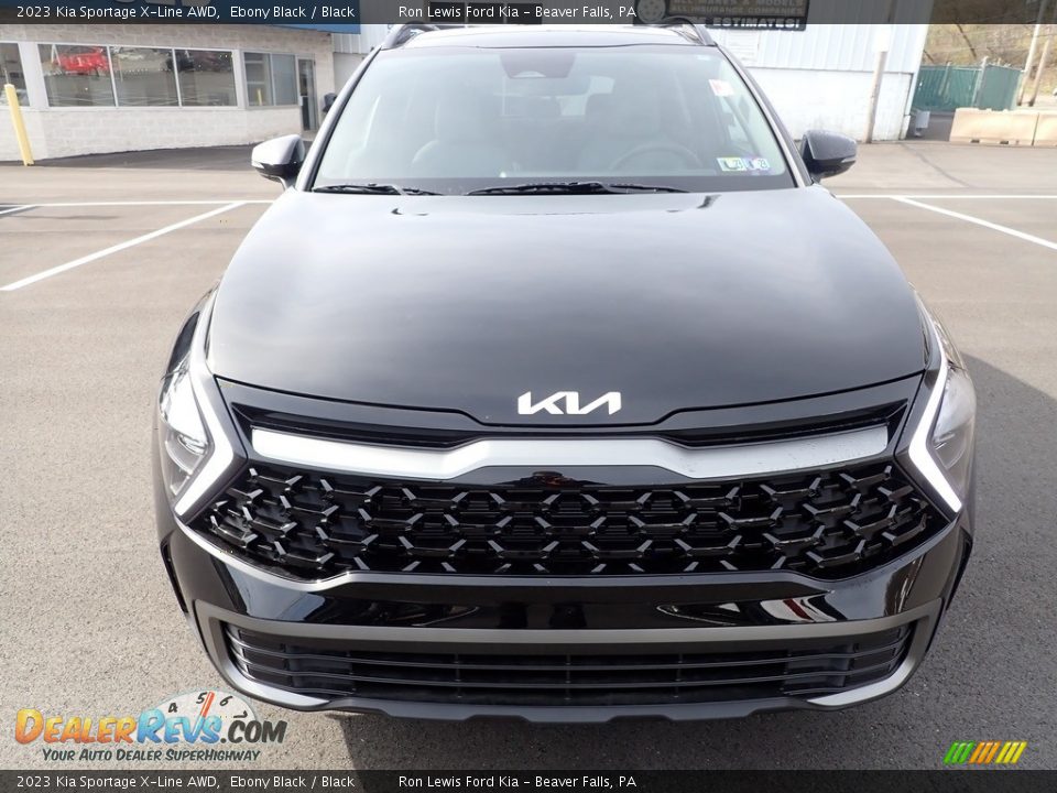 2023 Kia Sportage X-Line AWD Ebony Black / Black Photo #3