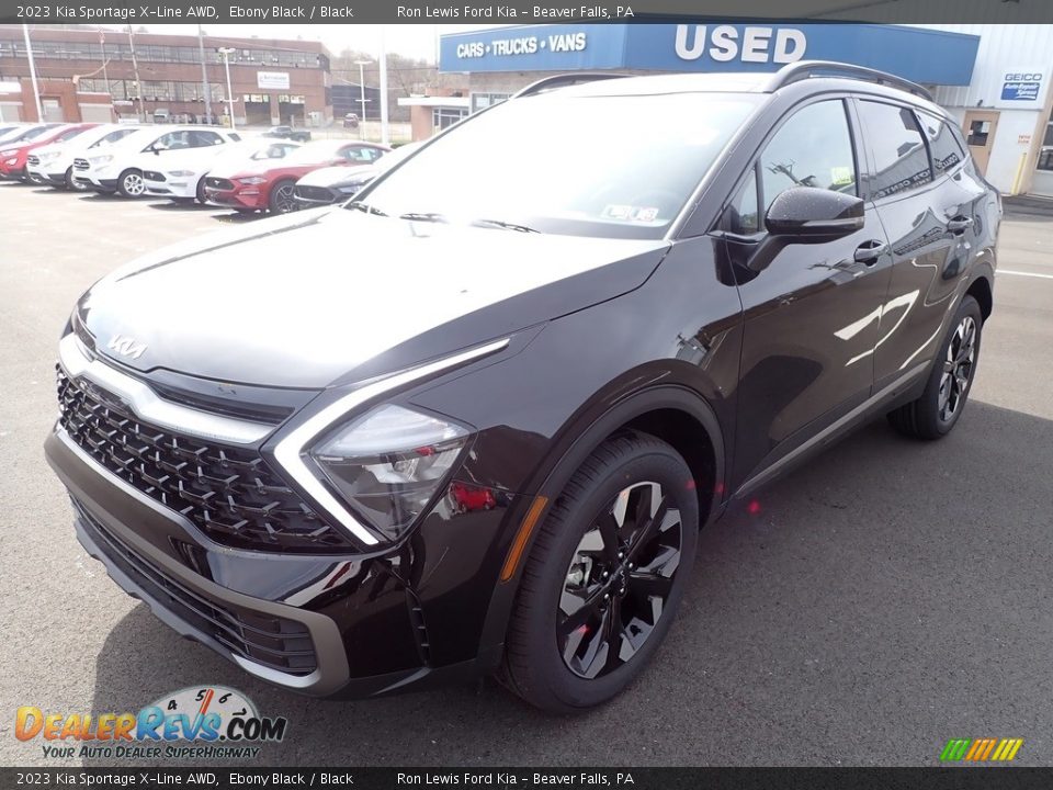 2023 Kia Sportage X-Line AWD Ebony Black / Black Photo #4