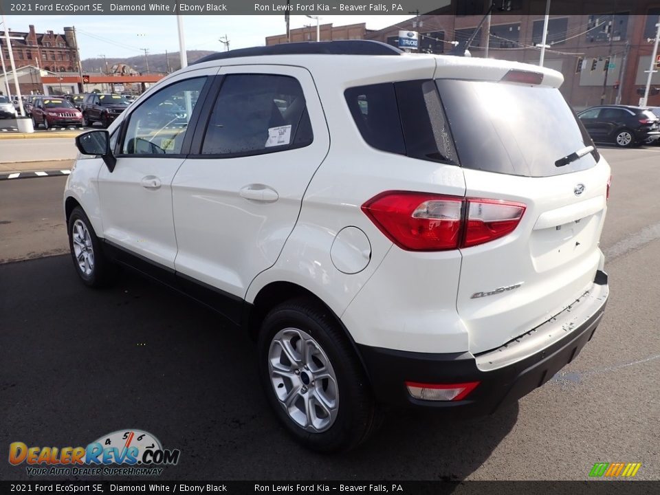 2021 Ford EcoSport SE Diamond White / Ebony Black Photo #6