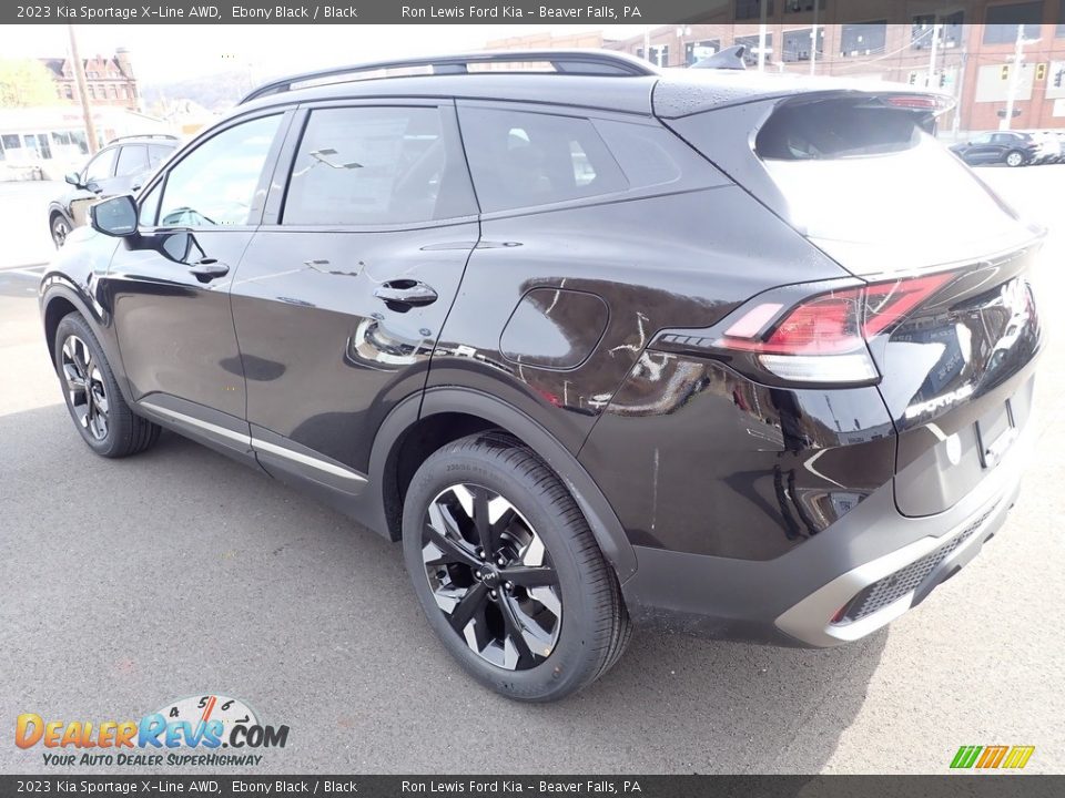 2023 Kia Sportage X-Line AWD Ebony Black / Black Photo #6
