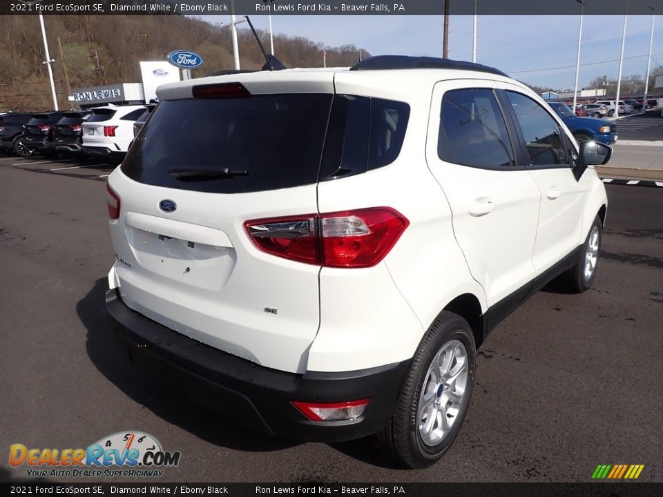 2021 Ford EcoSport SE Diamond White / Ebony Black Photo #8