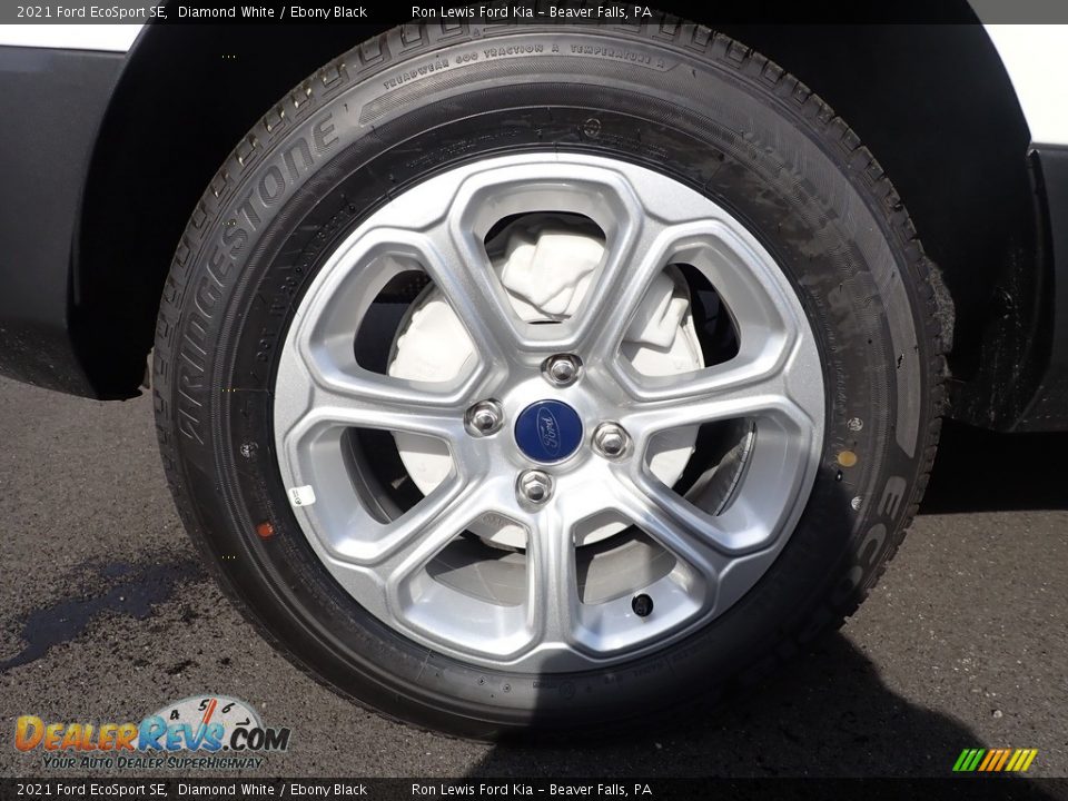 2021 Ford EcoSport SE Diamond White / Ebony Black Photo #9