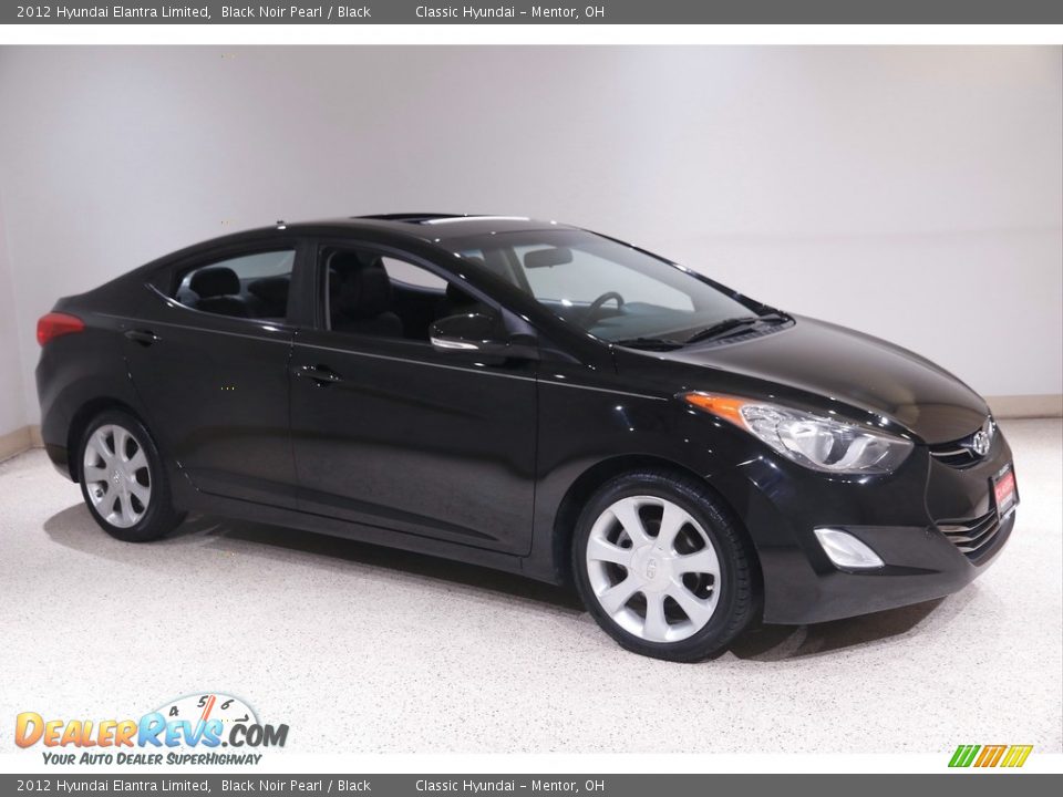 2012 Hyundai Elantra Limited Black Noir Pearl / Black Photo #1