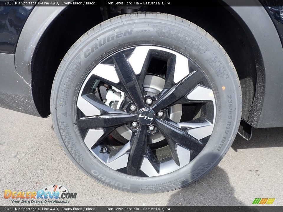 2023 Kia Sportage X-Line AWD Ebony Black / Black Photo #9