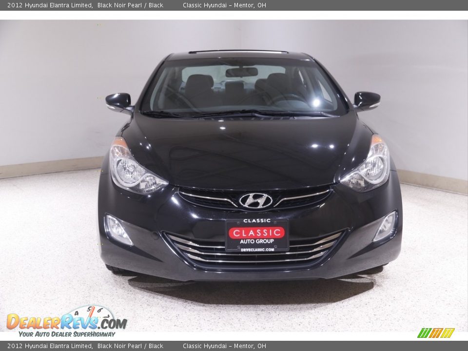 2012 Hyundai Elantra Limited Black Noir Pearl / Black Photo #2