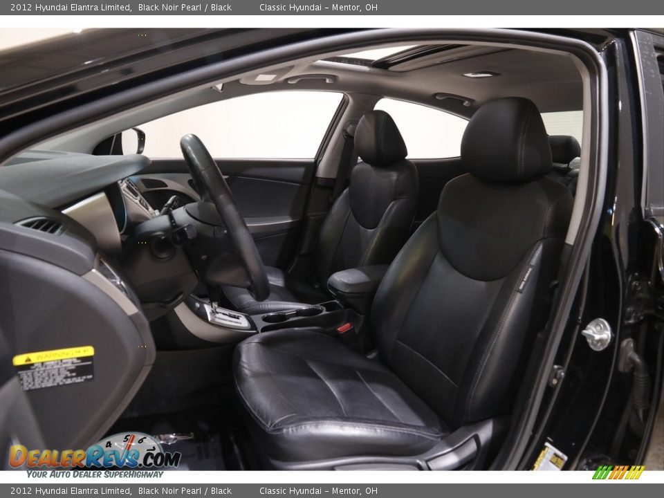 2012 Hyundai Elantra Limited Black Noir Pearl / Black Photo #5