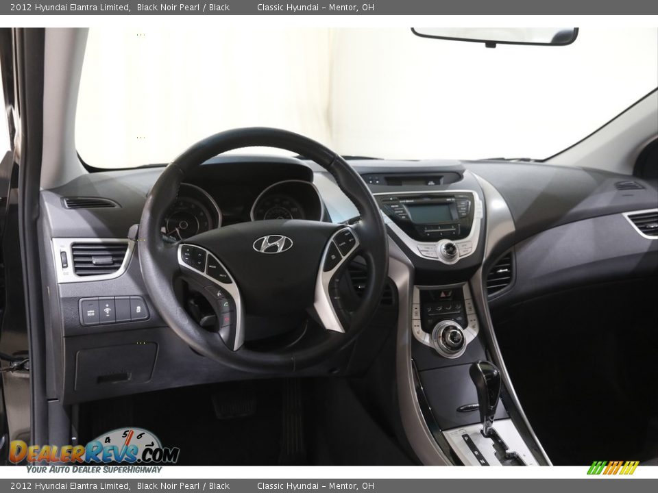 2012 Hyundai Elantra Limited Black Noir Pearl / Black Photo #6