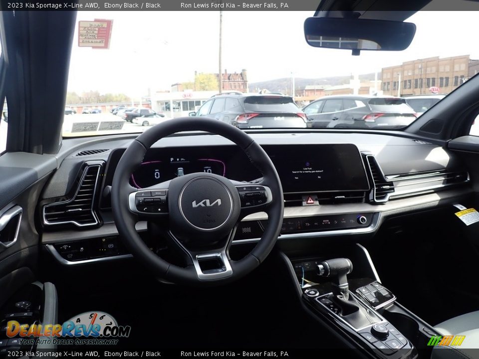 2023 Kia Sportage X-Line AWD Ebony Black / Black Photo #14