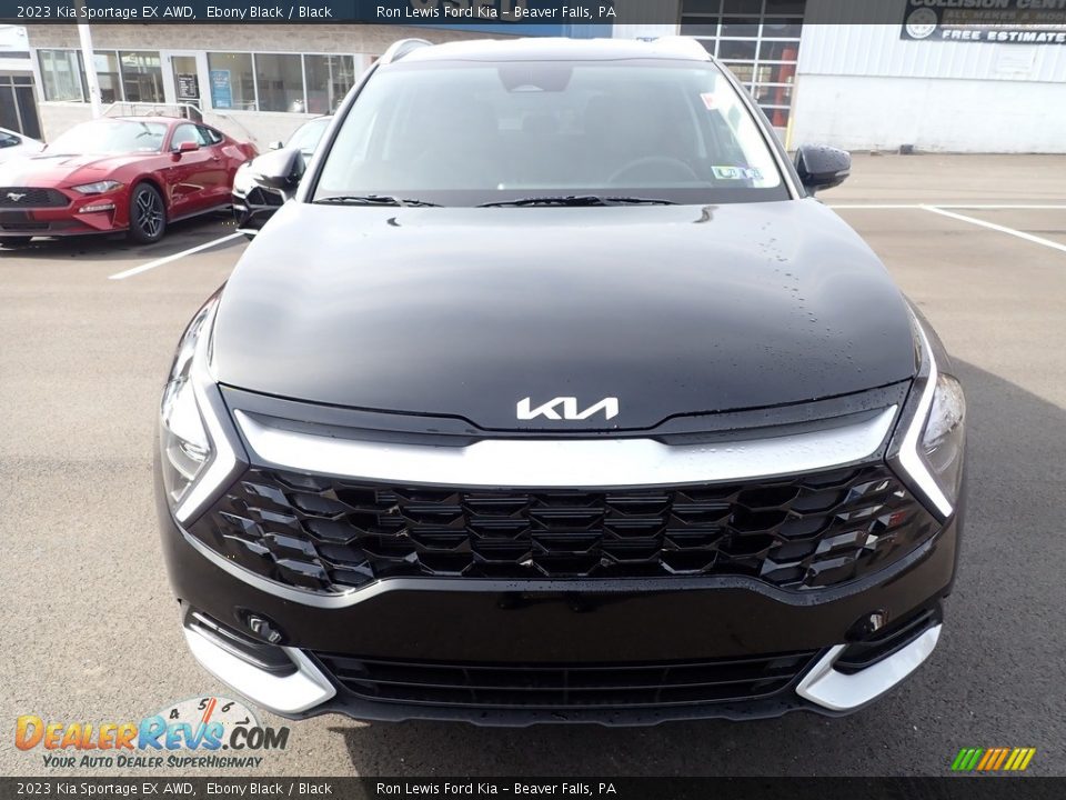 2023 Kia Sportage EX AWD Ebony Black / Black Photo #3