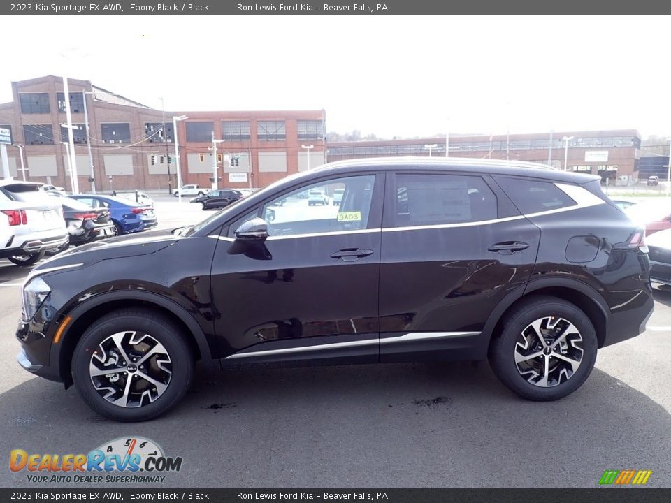 Ebony Black 2023 Kia Sportage EX AWD Photo #5