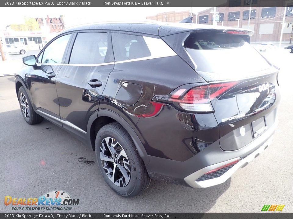 2023 Kia Sportage EX AWD Ebony Black / Black Photo #6