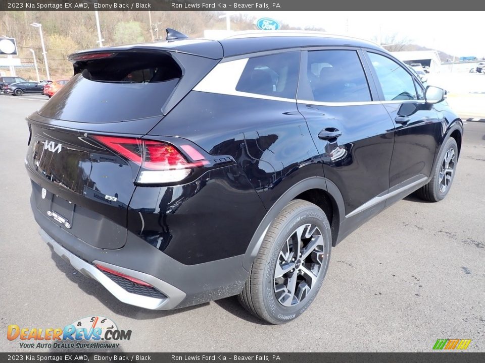 2023 Kia Sportage EX AWD Ebony Black / Black Photo #8