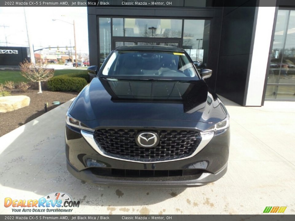 2022 Mazda CX-5 S Premium AWD Jet Black Mica / Black Photo #2