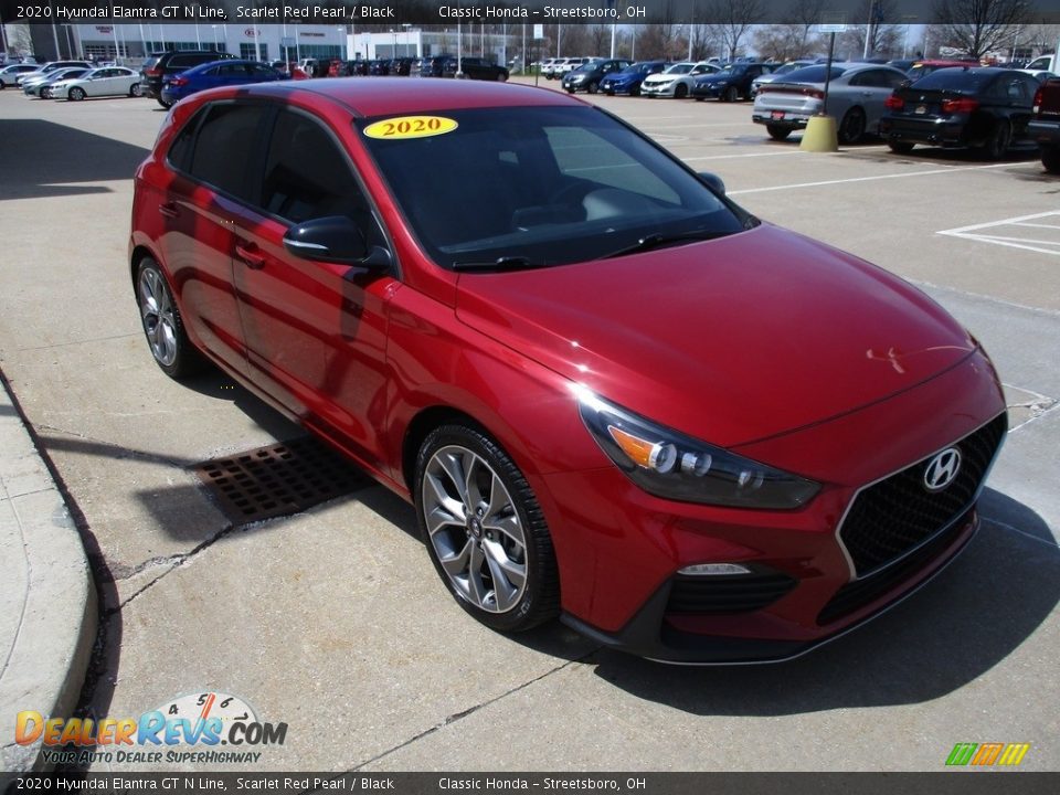 2020 Hyundai Elantra GT N Line Scarlet Red Pearl / Black Photo #3