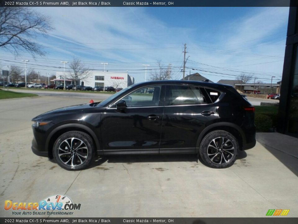 2022 Mazda CX-5 S Premium AWD Jet Black Mica / Black Photo #6
