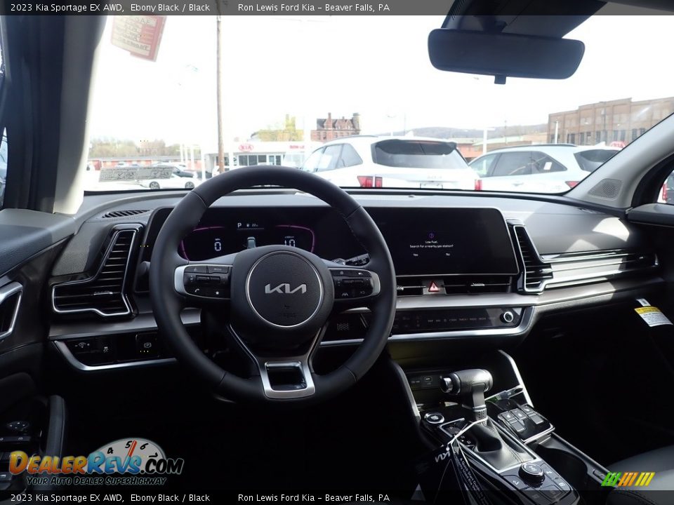 2023 Kia Sportage EX AWD Ebony Black / Black Photo #14