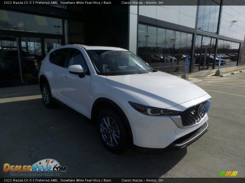 2022 Mazda CX-5 S Preferred AWD Snowflake White Pearl Mica / Black Photo #1