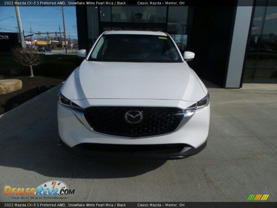 2022 Mazda CX-5 S Preferred AWD Snowflake White Pearl Mica / Black Photo #2