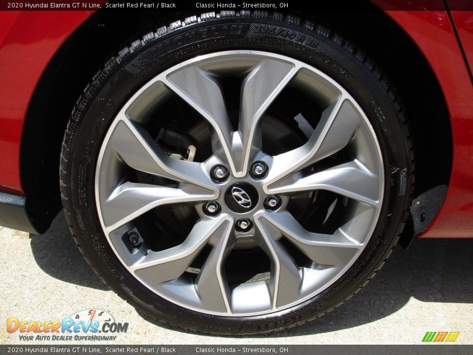 2020 Hyundai Elantra GT N Line Scarlet Red Pearl / Black Photo #6