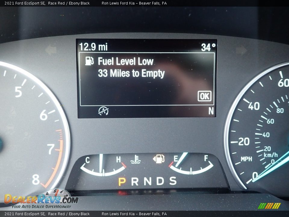 2021 Ford EcoSport SE Race Red / Ebony Black Photo #20