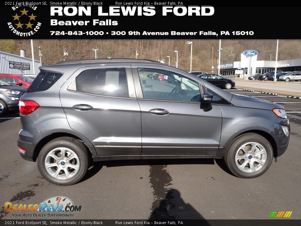 2021 Ford EcoSport SE Smoke Metallic / Ebony Black Photo #1