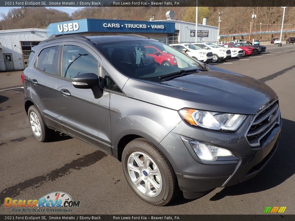 2021 Ford EcoSport SE Smoke Metallic / Ebony Black Photo #2